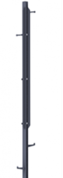 Cleat Ladder TBA I with climbing barrier á 3m Hot-dip galvanized
